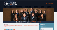 Desktop Screenshot of dallasdivorcelawyerblog.com