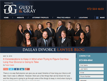 Tablet Screenshot of dallasdivorcelawyerblog.com